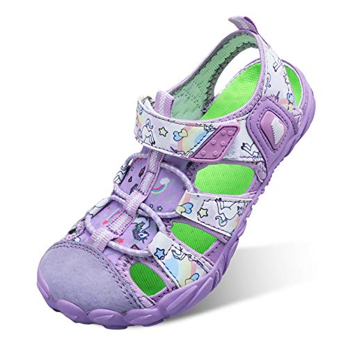Girls Water Shoes Aqua Shoe Swimming Pool Beach Sports Sandals (Little Kid Big Kid) Purple 1 Big Kid #TOP18