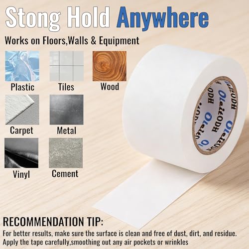 Image of Oleitodh 3''x 30 Yards White Gaffers Tape Bulk 6 Pack Stage Gaff Tape Gaffers Tape No Residue Cloth Matte Finish Pro Gaff Industrial 3 inch Gaffer Gaffer Tape