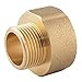 Produktbild konst-install Messing Muffennippel reduziert 3/4 auf 1/2 Zoll (IG Ø 24,1mm x AG Ø 21mm), Reduzierstück Innengewinde auf Außengewinde, Reduzierung IG auf AG, Gewinde-Fitting