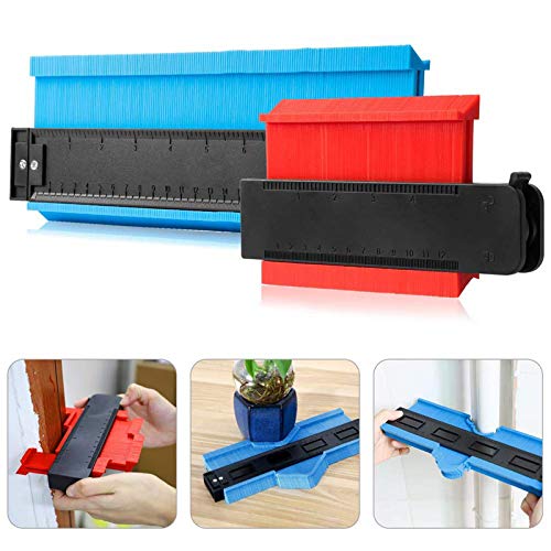 Konturlehre, 12,7 cm und 25,4 cm Kunststoffprofil-Profil-Duplikator für präzise Kopien unregelmäßiger Kontur, einfaches Schneiden von