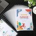 24 Pack Clear Plastic Document Folders Project Pockets for Letter Size A4 Papers, Transparent Sleeves
