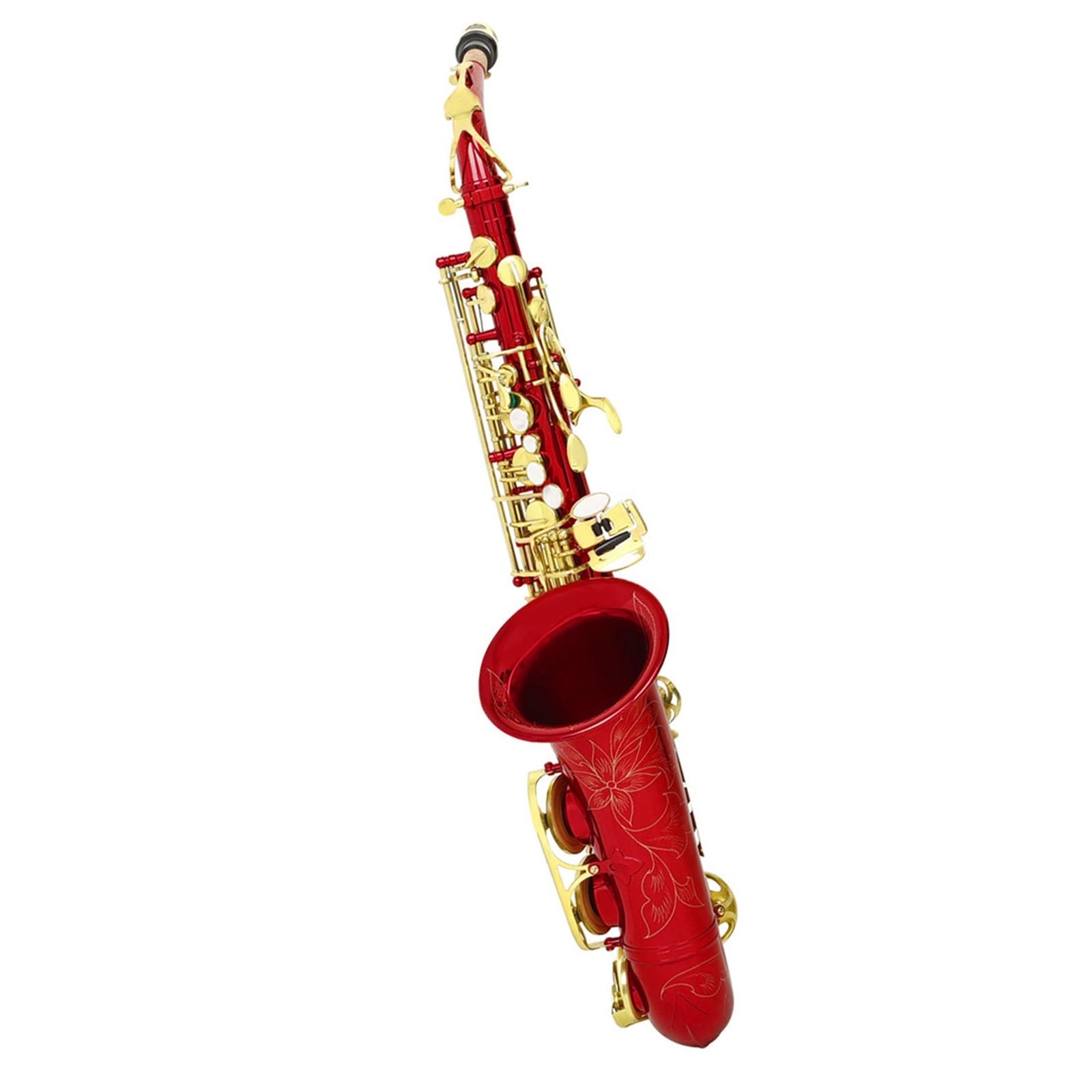 Saksofony dla miłośników muzyki Saksofon altowy Es dur mosiężny korpus czerwony instrument
