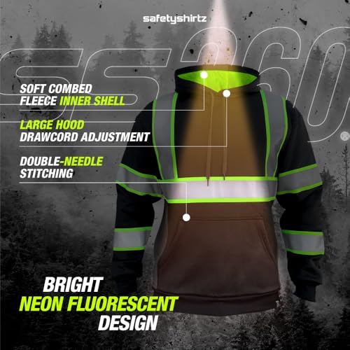 Image of SafetyShirtz SS360 ANSI Class 3 Type R Graphic Hoodie