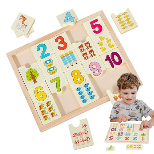 Número tablero de rompecabezas, rompecabezas de números de autocorrección,Auto-comprobación de los números de aprendizaje de la tabla de juego - Actividades de aprendizaje preescolar, Juegos Interacti