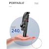 Coverzone Gimbal Stabilizer Selfie Stick Tripod – 2’si 1 in 1 Wireless Bluetooth Remote Control, 700mm Adjustable Height, iOS & Android Compatible, Anti-Vibration Phone Tripod | L19