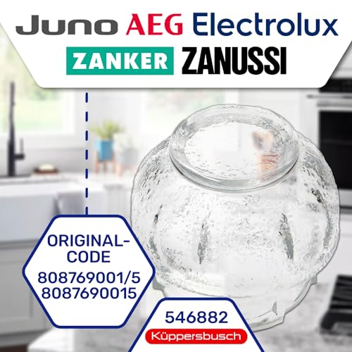 Backofenlampe Abdeckung aus Glas mit dem Originalcode 8087690015 für Electrolux für Zanussi für AEG - MONTERAL