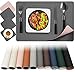 Produktbild Tischsets Abwaschbar,Tischsets Leder und Untersetzer 4/6er Set rutschfest PU Glasuntersetzer Platzdeckchen Leder Kunstleder Tischset Lederoptik Platzset Doppelseitigen (4er Set, Grau Rosa)