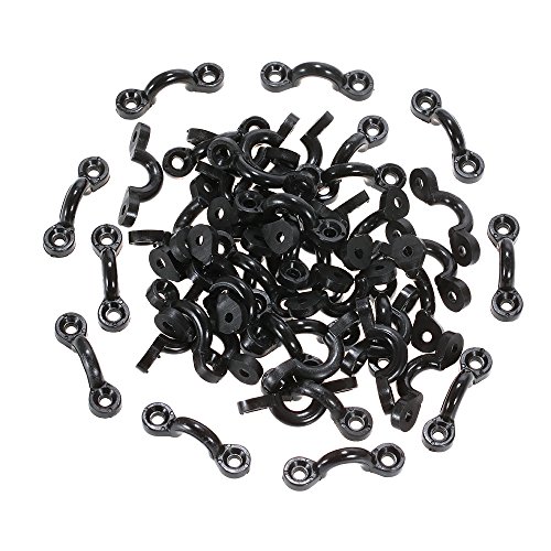 Clipes de caiaque, Andoer 50 peças de nylon caiaque barco ocular almofadas de amarração olhos canoa