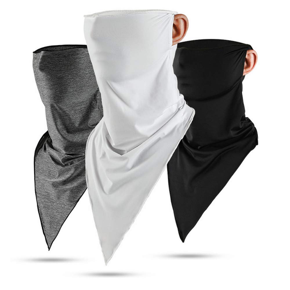 Unisex Bandana 3 Pack Multifunctional Headwear Face Mask Headband Neck Gaiter Face Scarf