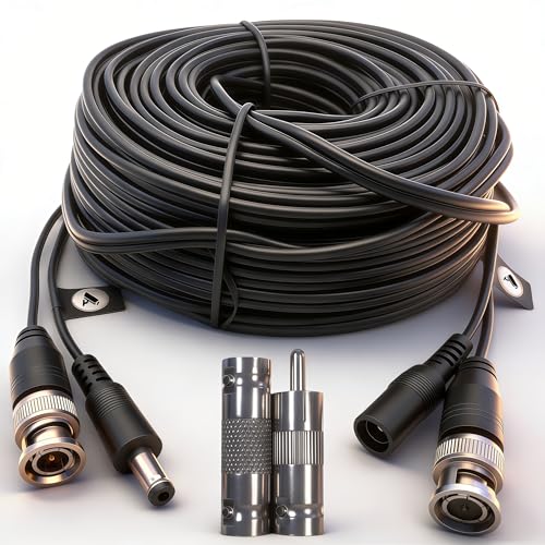 LETONDA 4K BNC Video & Power Extension Cable 33ft