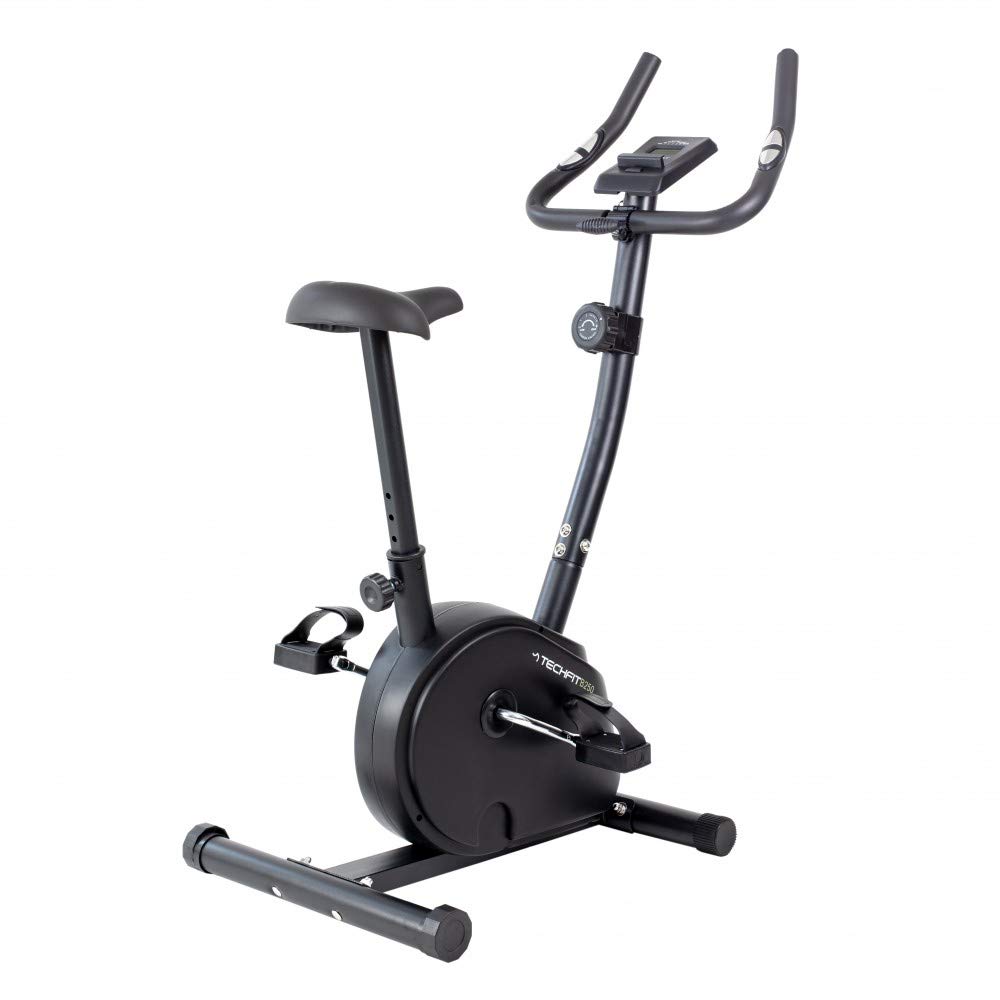 TechFit Cyclette da camera - Cyclette per Casa con Volano 4,5 kg, Sistema Magnetico a 8 Livelli e Supporto per Tablet per Fitness e Cardio a Casa (B250N)