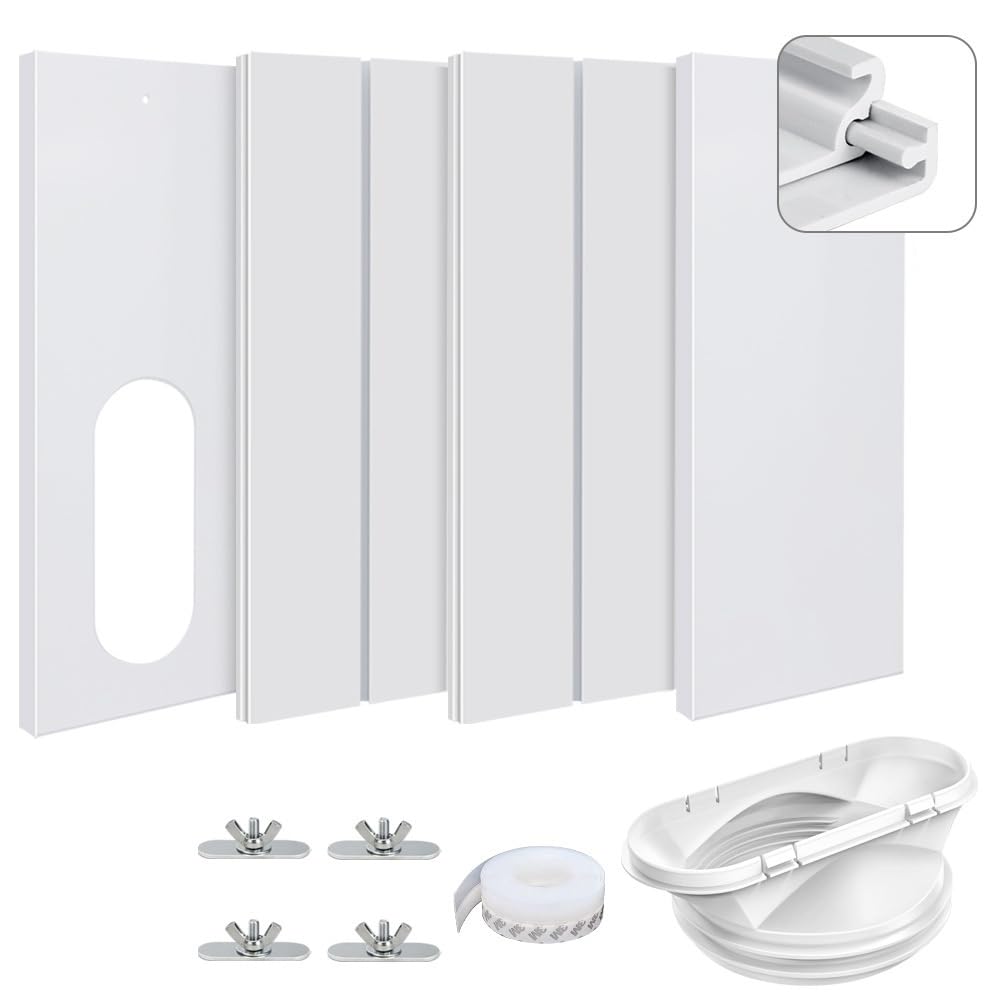 Kit de Ventana Para Aire Acondicionado Portátil - Adaptador y Placa de Sellado Ajustable Para Móvil