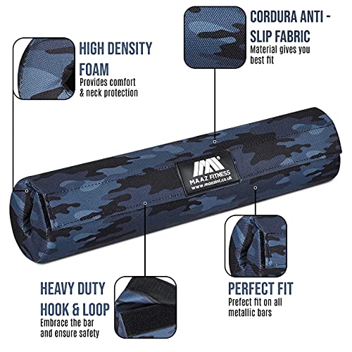 MAAZ-fitness-Barbell-Squat-Pad-Extra-Thick-Foam-Padding-for-Neck-Shoulder-Support-Heavy-Duty-Gym-Fitness-Workout-Cover-for-Women-Hip-Thrusts-Weight-Lifting-and-Heavy-Weight-Squats-camo