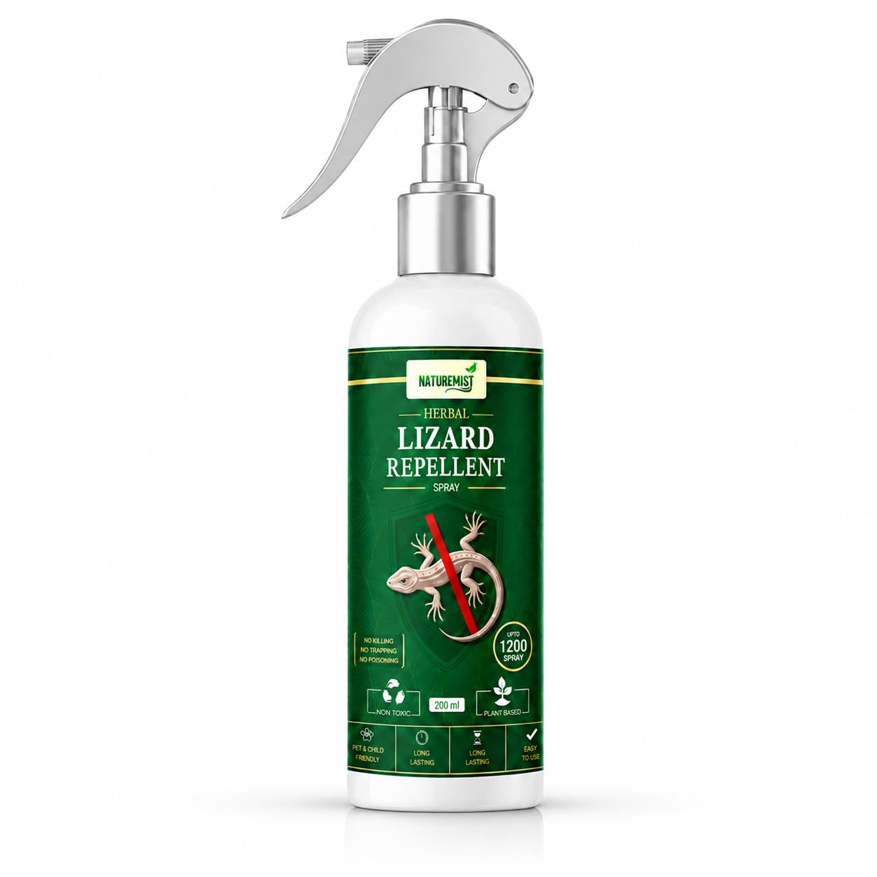 Lizard Repellent for Outdoor Use | Natural Lizard Deterrent Solution for Garden, Farm & Boundary Areas | Long Lasting Protection for Entry Points & Surroundings | Easy Application Outdoor Care Formula (200ml)-image-6