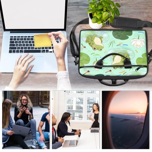 Bolso para Laptop Frog Verde Pastel Unisex 14-15 Pulgadas miniatura 5