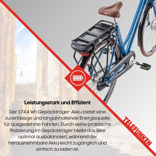 Telefunken E-Bike Elektrofahrrad Aluminium 28 Zoll