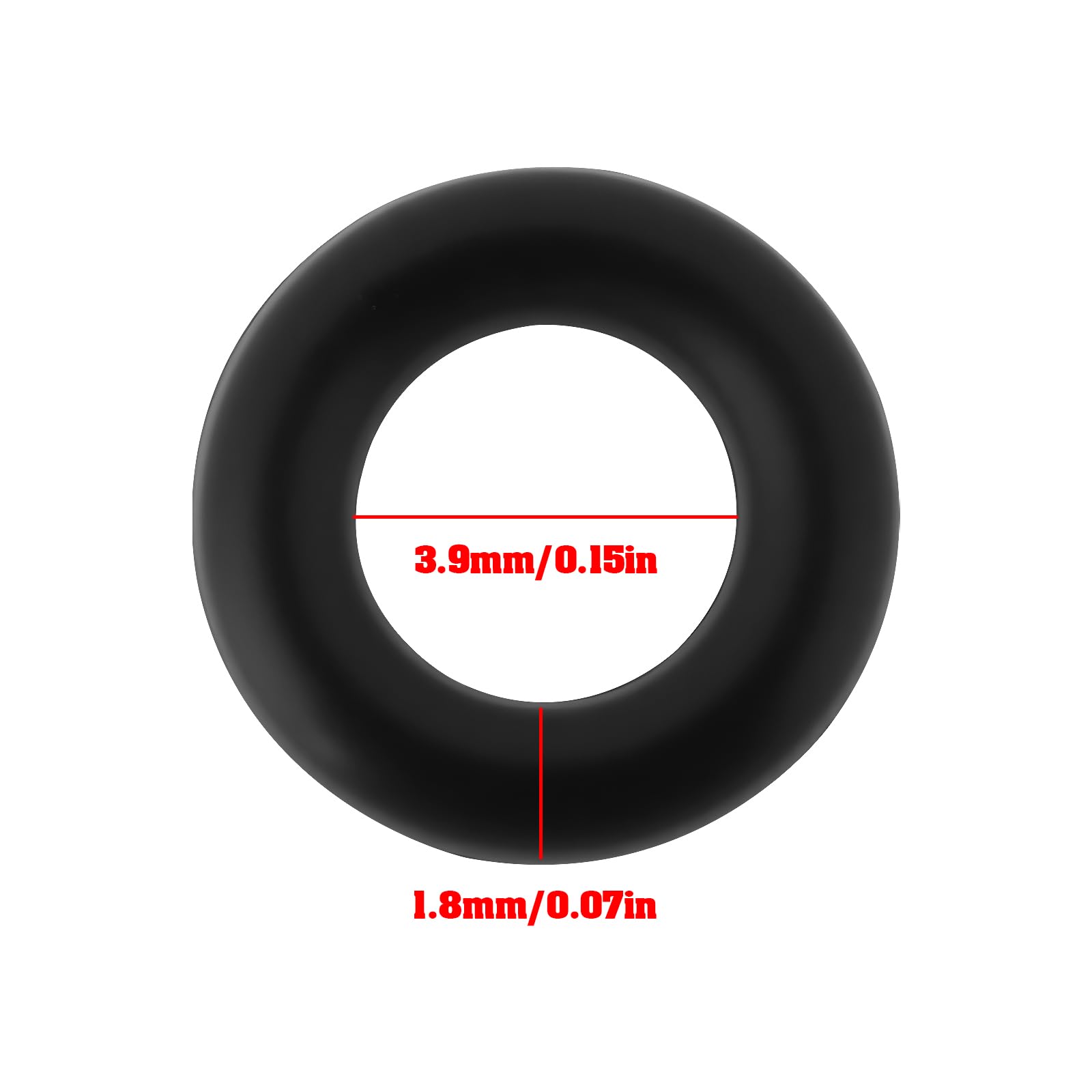 LT Easiyl 10pcs O-Ring 3.9x1.8mm Seals Compatible with Heimeier Thermostat Valve 2001-02.014 - Image 4