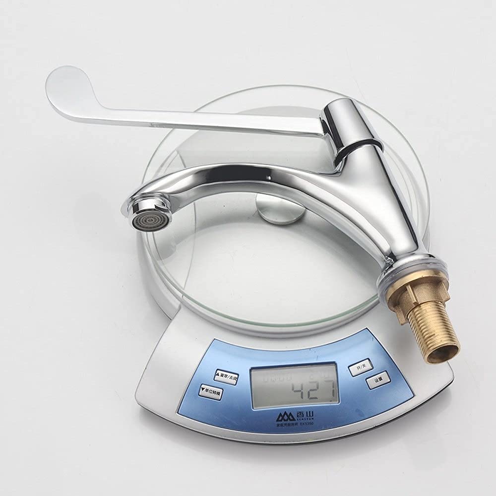 Grifo Mezclador Alargar el Mango Grifo Tipo Codo médico Lavabo Individual de latón frío La Belleza Viene