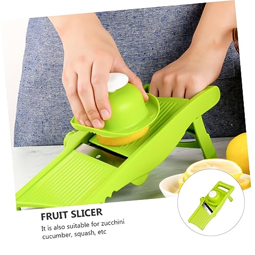 Cortador manual de verduras Alipis versátil sin base verde miniatura 6