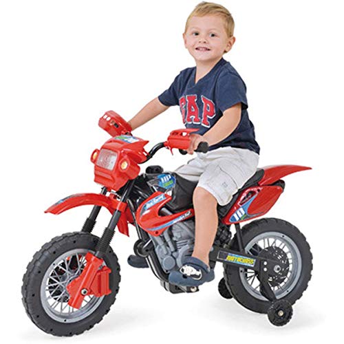 Moto Elétrico Infant Motocross Xplast Preto/Vermelho
