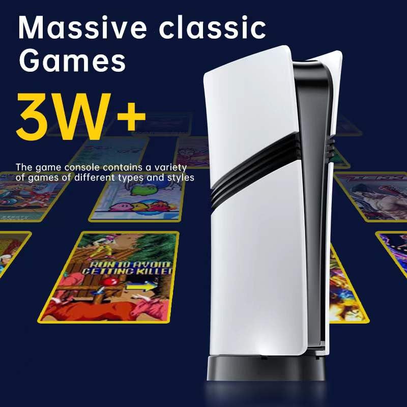 DXP GS5 PRO Wireless Video Game Console-Plug & Play 4K HD Output with 53 Emulators & 30,000+ Games-Game Stick for PC/TV/Projector-Exclusive Edition-Dual Controllers Included 2