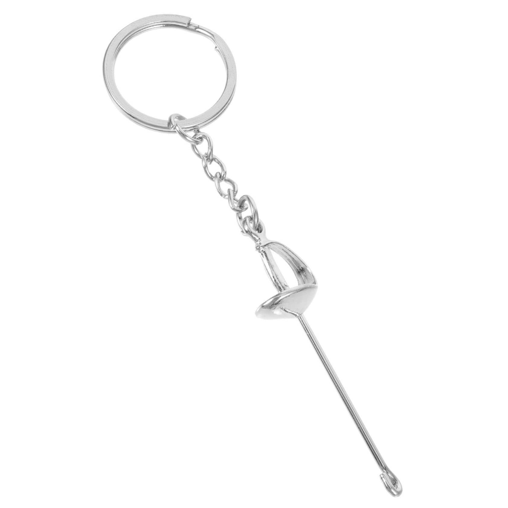 Abaodam 5pezzi Portachiavi Metallo Per Scherma Portachiavi Sportivo Decorativo Per Appassionati Di Scherma Souvenir Unico Con Design Elegante e Artigianato Raffinato Ottimo Per Borse e