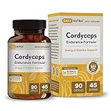 DailyNutra Cordyceps Endurance Formula - Natural Energy Supplement - Caffeine Free | Organic Mushroo