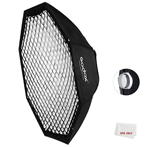 Godox Bowen Mount FW140 - Ventana difusora de luz (140 cm, 52 pulgadas, reflector octogonal, con soporte de Bowen para flash estrobosc�pico de estudio