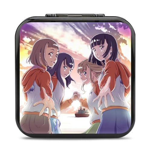 ゲームカードケース for Switch/PS/Vita 萌え キャラクター柄 宇宙よりも遠い場所 よりもい 三宅日向 スイッチ用 カード収納 漫画 アニメ ポケット 収納ポーチ 24枚収納 メモリー/SD/ゲームカード整理用ケース ハード 保護カバー 耐