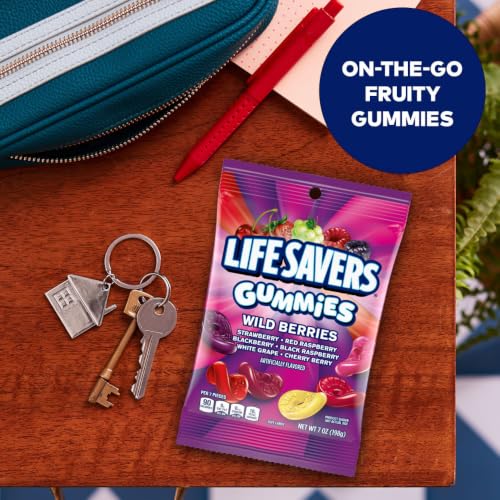 LIFE SAVERS Wild Berry Gummy Candy Variety Pack Candy Bulk Gummies 7oz 12ct | 7 oz bulk candy with 12 gummy candy bags; assorted candy variety pack for daily snacking, home, office, pantry, birthdays - image 6