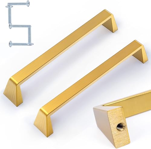 Miniatura 7 de iZINC Paquete de 30 tiradores de cajón cromados de zinc macizo, tiradores de gabinete de níquel de aceite de 3 34 pulgadas3.780 in, manijas modernas