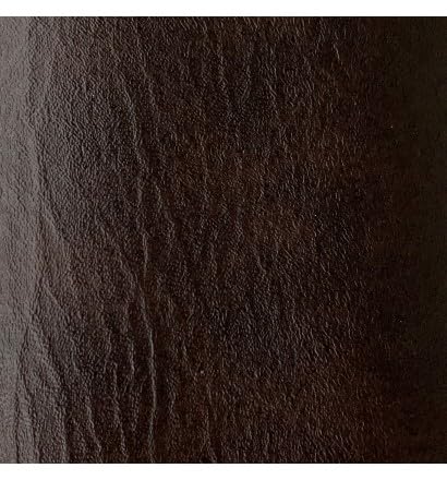 EU Fabrics Expanded Leatherette Fabric | Fire Retardant Upholstery Outdoor Material for Chair | Durable Waterproof Leather Vinyle Fabric for Sewing by The Metre (Chocolate, Sample 10x10cm)