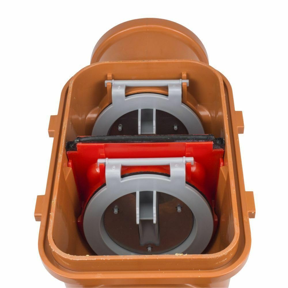 Bouchon anti-retour DN110 avec double clapet anti-retour Antiretour, tuyau DN 100/110 mm
