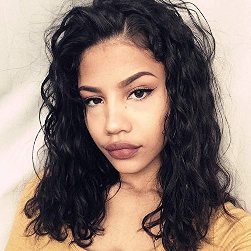 20” Lace Front Wigs For Women Natural Black Curly Wavy Wig Synthetic Heat Resistant Fiber Hair By Jo Bryan