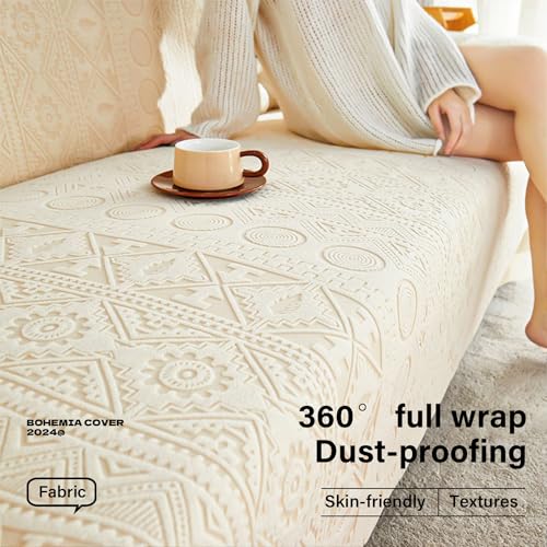 Housse de canapé extensible : finis les poils d'animaux sur votre fauteuil jacquard C3