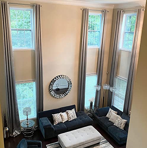 Ikiriska Blackout Extra Long Curtain. 12-24 ft Long Darkening Custom Made Drape Beige 50 Wx156 L product thumbnail 17