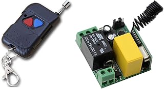 Smart Home AC220V Mini Size Wireless Remote Control Switch 1 CH 1CH Relay Receiver Transmitter for Light LED Door 315Mhz - (Color: 315Mhz)