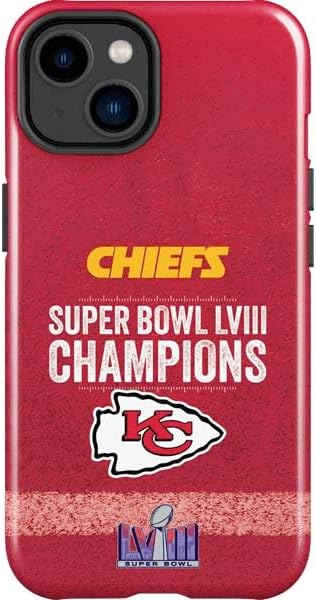 Skinit Impact Phone Case Compatible with iPhone 15 - Officially Licensed NFL Kansas City Chiefs Distressed Design