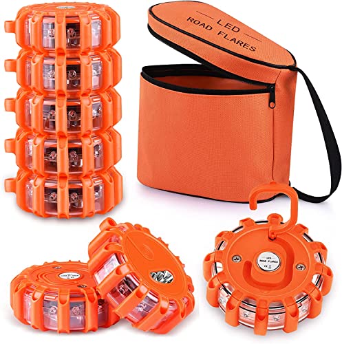 Tobfit Éclairage routier LED Gyrophare Balise De Signalisation lumineuse LED Lampe d'Avertissement Clignotant Eclairage d'urgence Voiture (8)