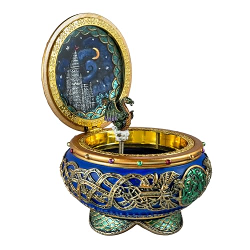 Image of Dragon Hinged Musical Trinket Box by The San Francisco Music Box