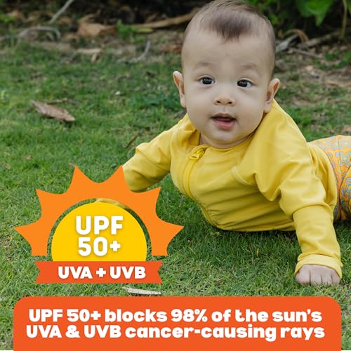 Image of SwimZip UPF 50+ Long Sleeve Rash Guard for Boys' and Girls' - Baby, Toddler, Kids