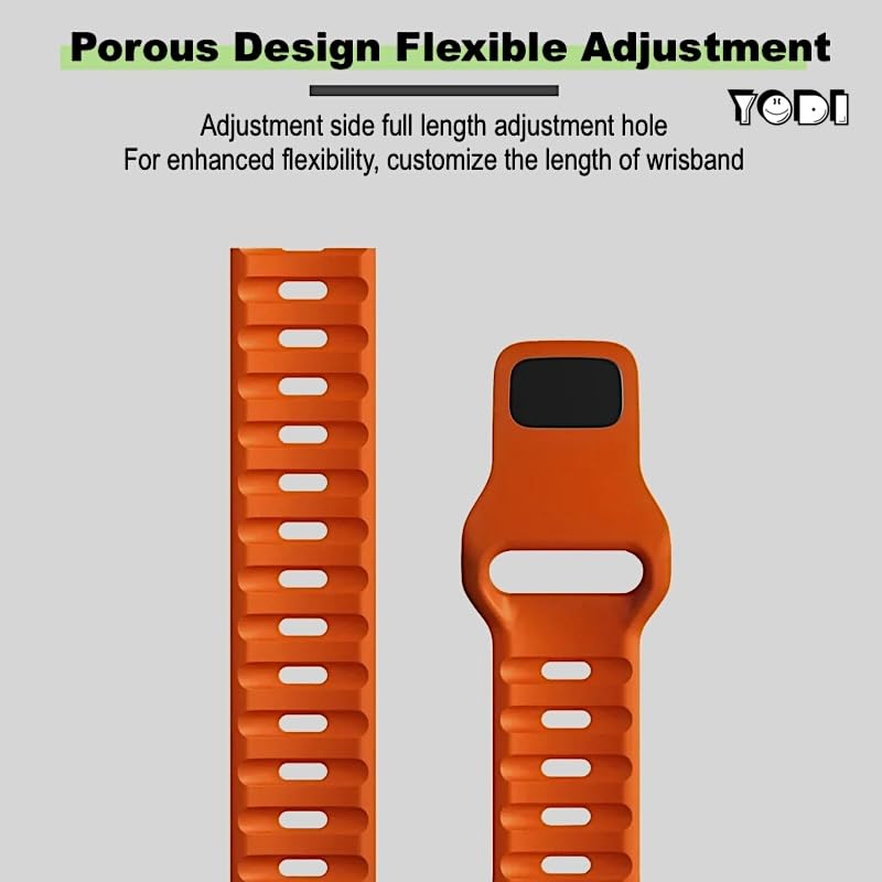 Image of YODI Straps Compatible with Apple Watch 41mm /40mm /38mm, Watch Band Soft Silicone Strap for iWatch Ultra Series 9 /8 /7 /6 /5 /4 /3 /2 /1 SE