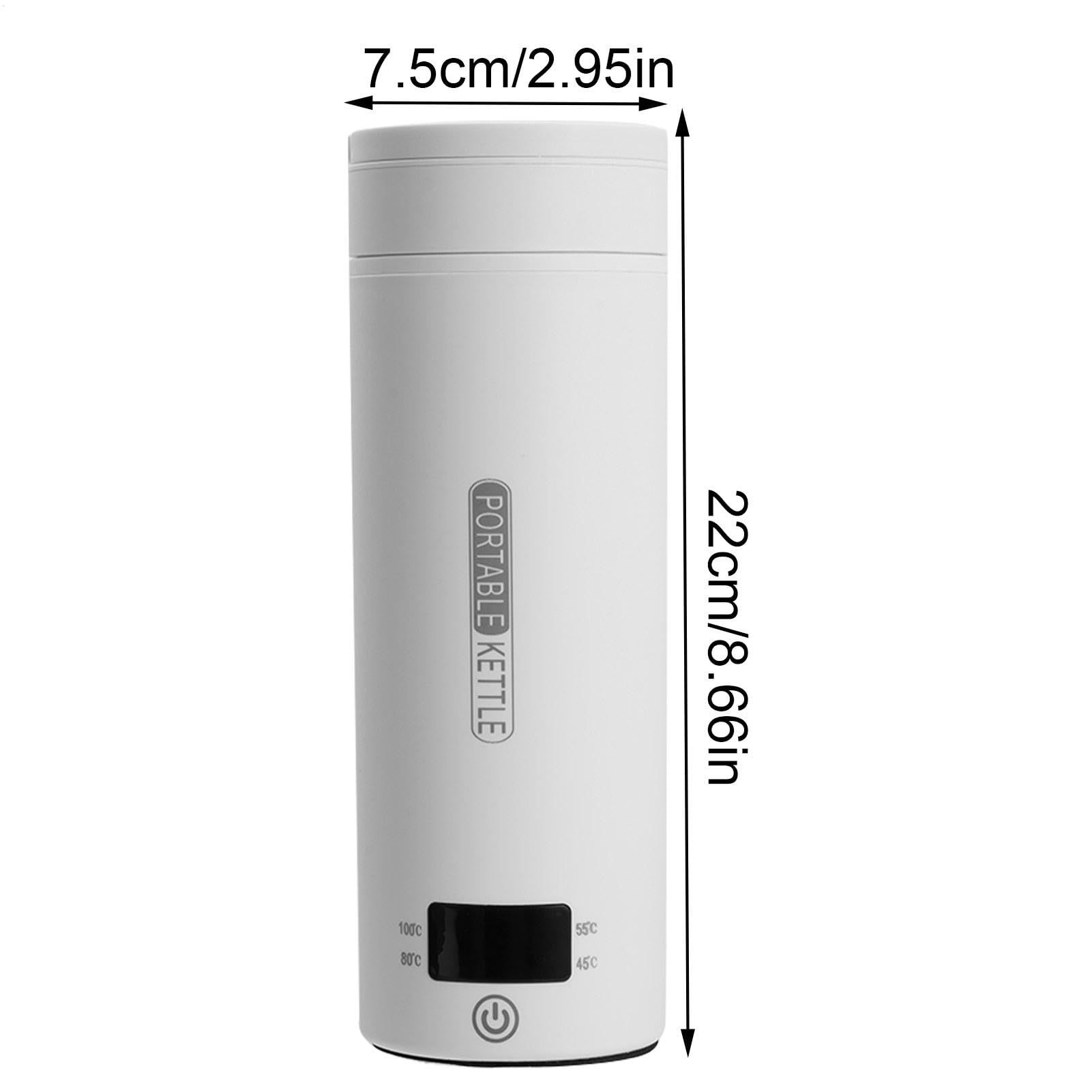 Taza de viaje de control de temperatura - taza calentada eléctrica de 12V