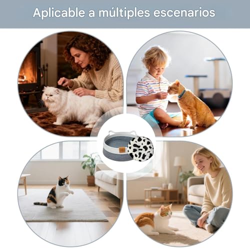 Cama para gatos interior tejida en algodón para el dormitorio moderno 6