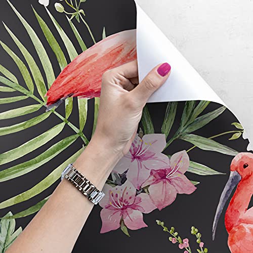 Auto-Adhésive Mural Flamingo Sombre Magic-Stick Deco