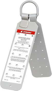 KStrong UFA30001 Hinged Reusable Steel Roof Anchor, ANSI Compliant, 20.47" / Open x 3.01" 520 x 76 mm, Silver