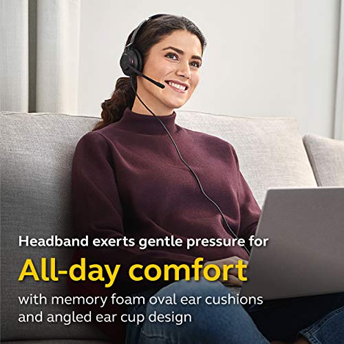 Jabra Evolve2 30 Ms Wired Headset, Usb-A, Mono, Black – Lightweight, Portable Telephone Headset With 2 Built-In Microphones – Work Headset With Superior Audio And Reliable Comfort #TOP3