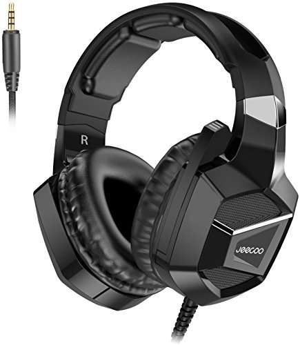 Jeecoo J20 Gaming Headset for PS4 New Xbox One, Stereo Over-Ear Headphones with Mic for PC Computer Mac Laptop Nintendo Switch Games