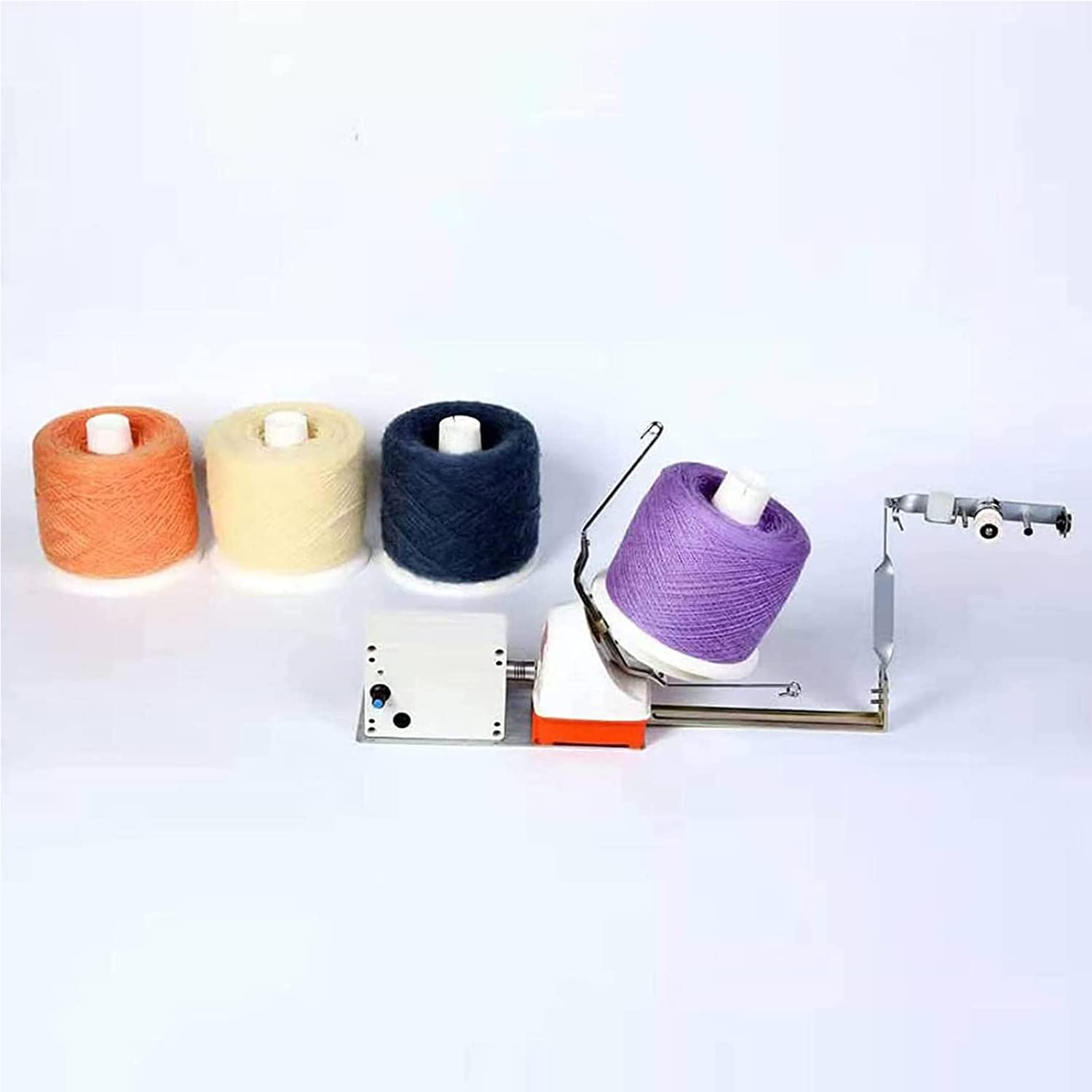 Carrete de Tejer eléctrico Hilo de Nylon Hilo de Bola Bobinador automático de Bolas de Hilo, 20x12x8cm / 7.87x4 Velocidad Ajustable y bajo Nivel de Ruido, fácil de configurar y Usar, para Hilo