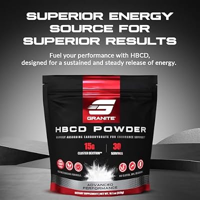Granite Highly Branched Cyclic Dextrin (HBCD) Powder, Glycogen Supplement for Energy & Muscle Recovery, Cluster Dextrin Carb Powder for Workout Support (30 Servings)